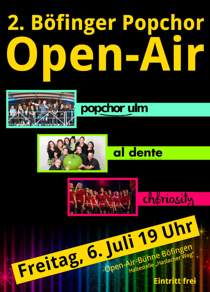 2. Böfinger Popchor-Open-Air